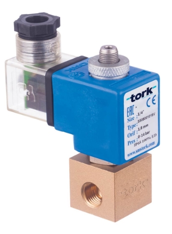 Клапан соленоидный компрессорных установок 3/2 ходовой нормально закрытый TORK S5080.00.018 Клапаны / вентили