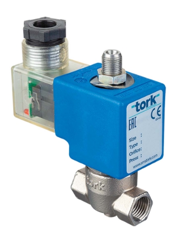 Клапан соленоидный из нержавеющей стали 3/2 ходовой прямого действия нормально открытый TORK SS1016.00.025 Клапаны / вентили
