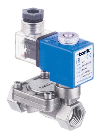 Клапан соленоидный из нержавеющей стали 2/2 ходовой нормально закрытый TORK SS1030.02 Клапаны / вентили