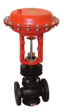 Клапан шаровой 2-х ходовой горячего масла пропорциональный с пневматическим регулированием TORK LDV907.05 Клапаны / вентили